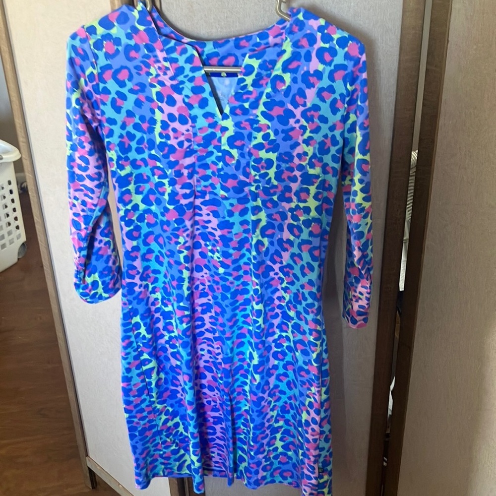 FINAL MARKDOWN Banana boat Multicolor Patterned dress small